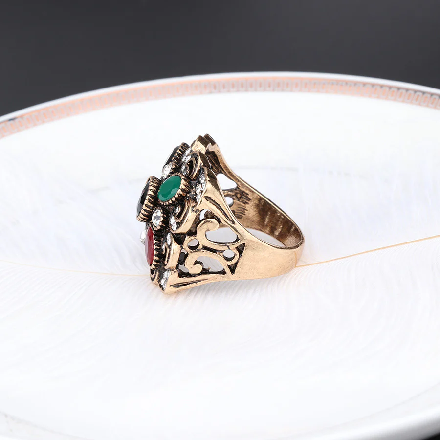 Bague Alliage Motif Floral Bohème Vintage 20g – Image 5