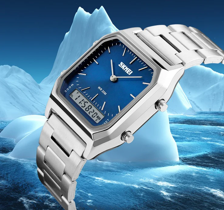 Montre Homme Business Rétro Classique - Bracelet Acier Électronique – Image 3