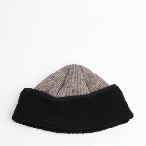 2 Tone Beanie Grey with Black