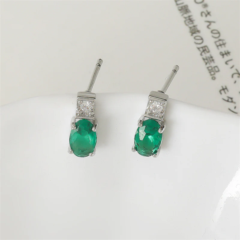 Boucles d'Oreilles Cristal Cuivre Plaqué 11g - Formes Géométriques – Image 6