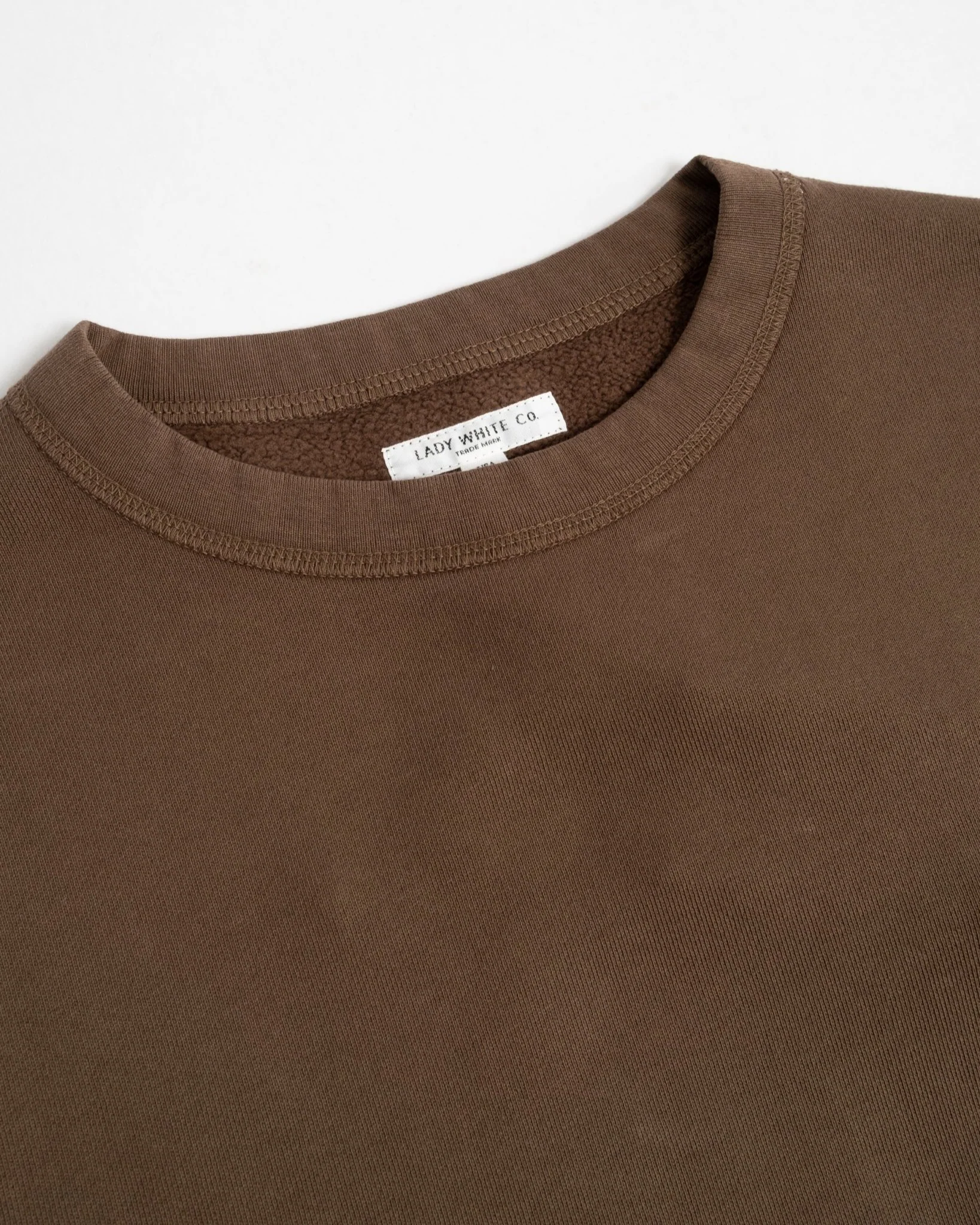 44 Fleece Sweatshirt Dark Taupe – Image 4