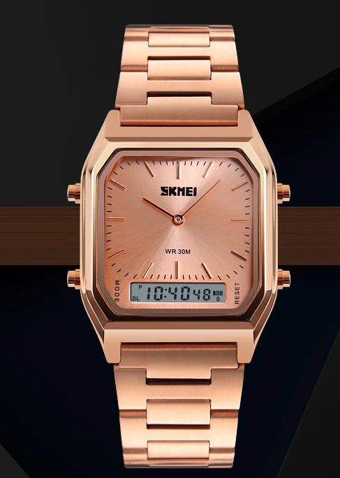 Montre Homme Business Rétro Classique - Bracelet Acier Électronique – Image 9