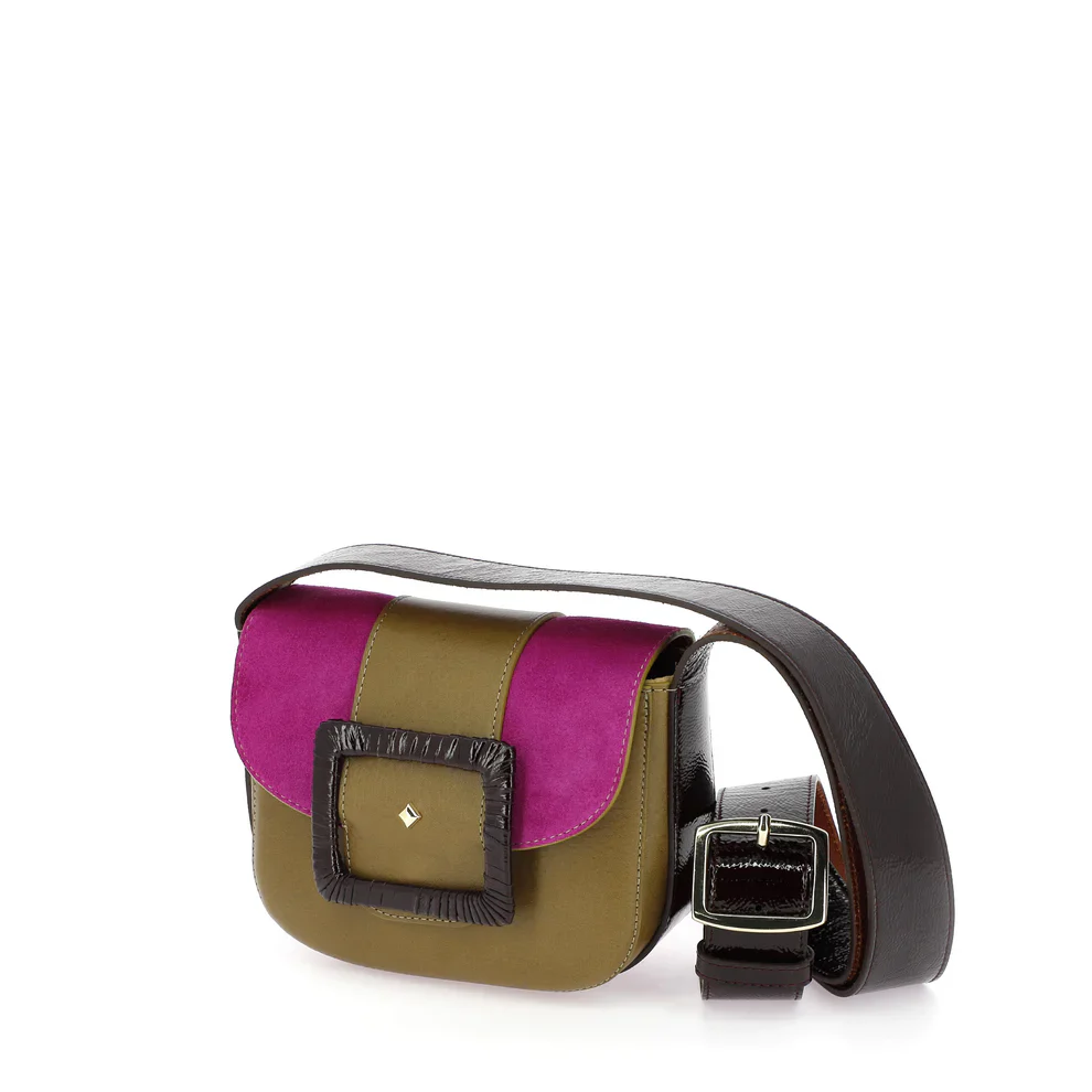 Sac le JUNE Velours Crispy Bronze / Cerise – Image 4