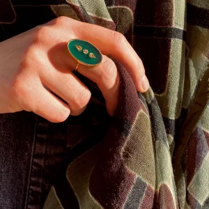 Bague LANA Onyx Vert