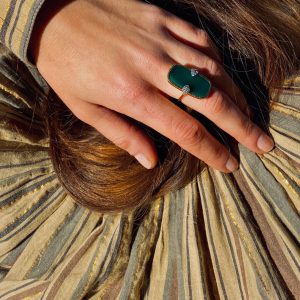 Bague SHANGA Onyx Vert