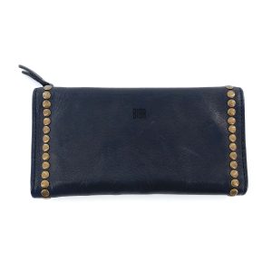 Portefeuille Cuir et Clous Noir