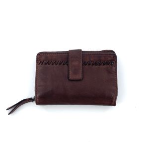 Portefeuille Cuir Marron Foncé MM