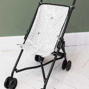 Poussette - Etoile noir bonton + minikane