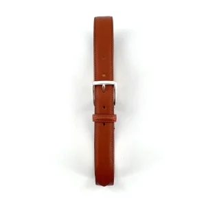Ceinture Habillée en Cuir Camel