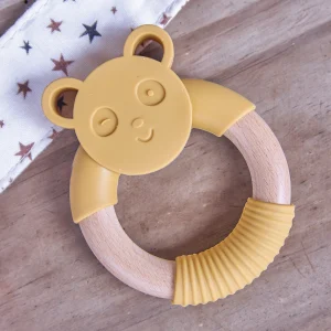 Hochet - Silicone jaune