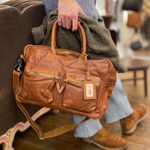 Sac Polyvalent en Cuir Cognac