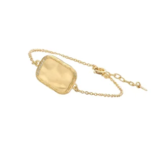 Bracelet BARBARA en Plaqué Or et Zirconiums Blancs