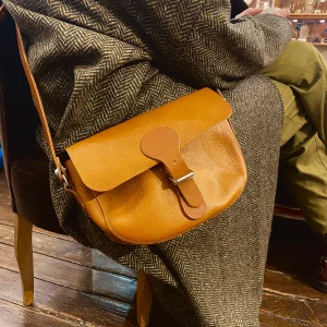 Besace GARY en Cuir Camel