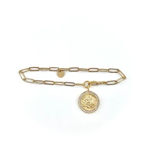 Bracelet FALCON Médaille Nymphéa