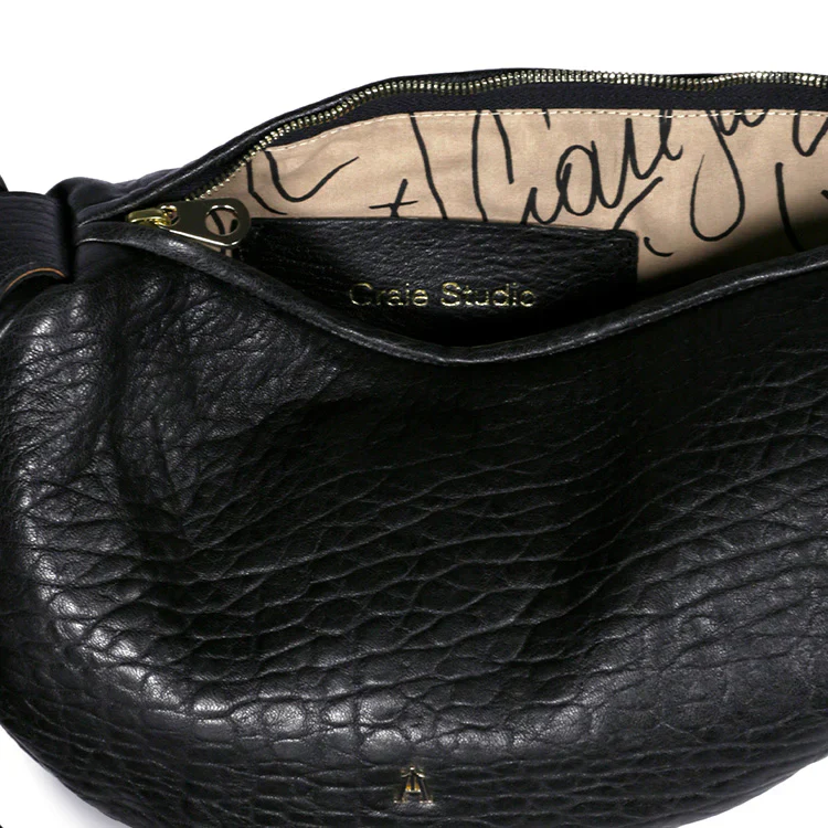Sac HORSE en Cuir Bubble Noir – Image 4