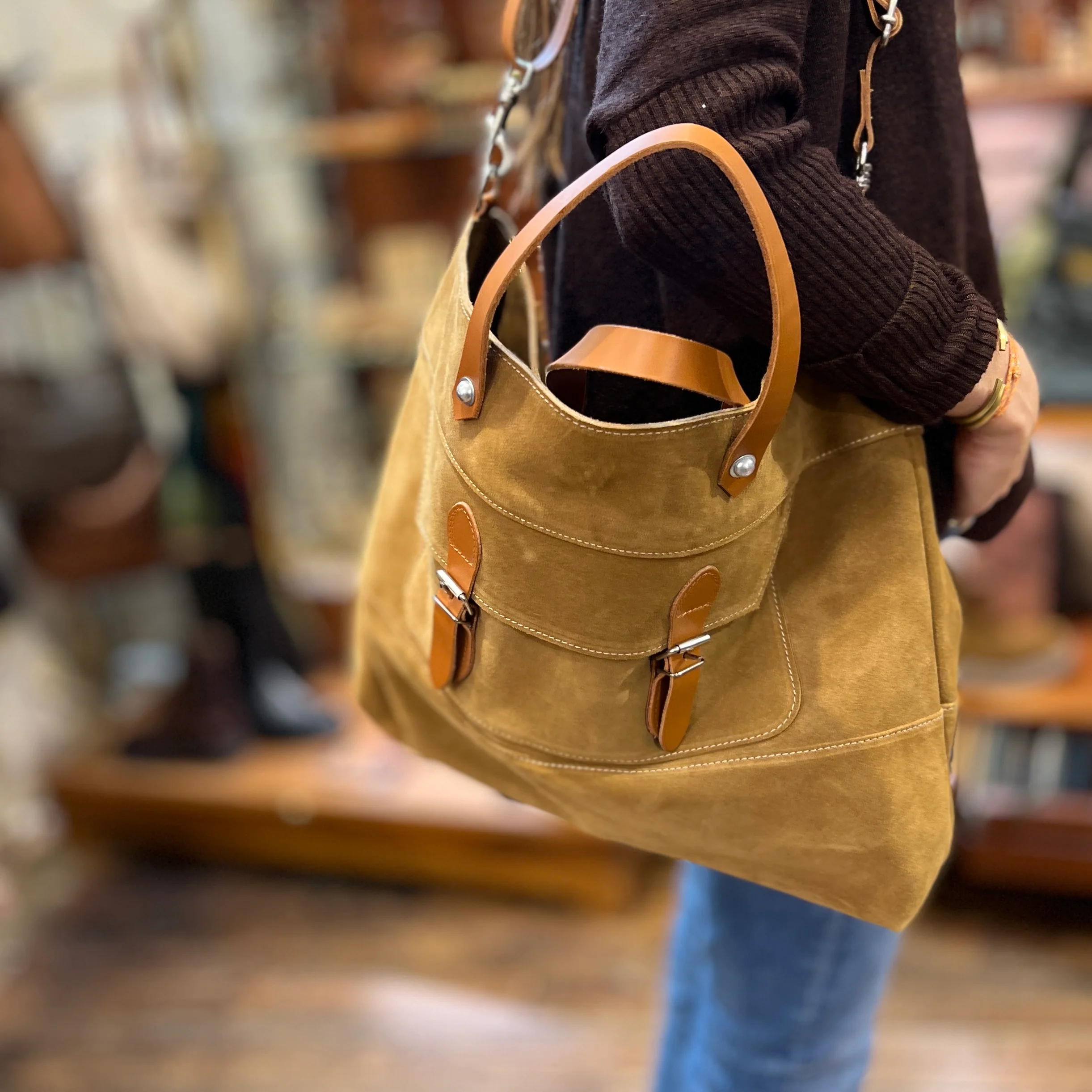 Cabas LIONEL COCKTAIL en Croûte Sable – Image 6