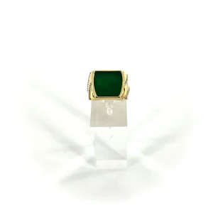 Bague SEEMA en Onyx Vert