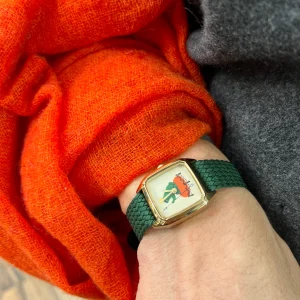 Montre PRIMA FROGGY Bracelet Perlon Vert