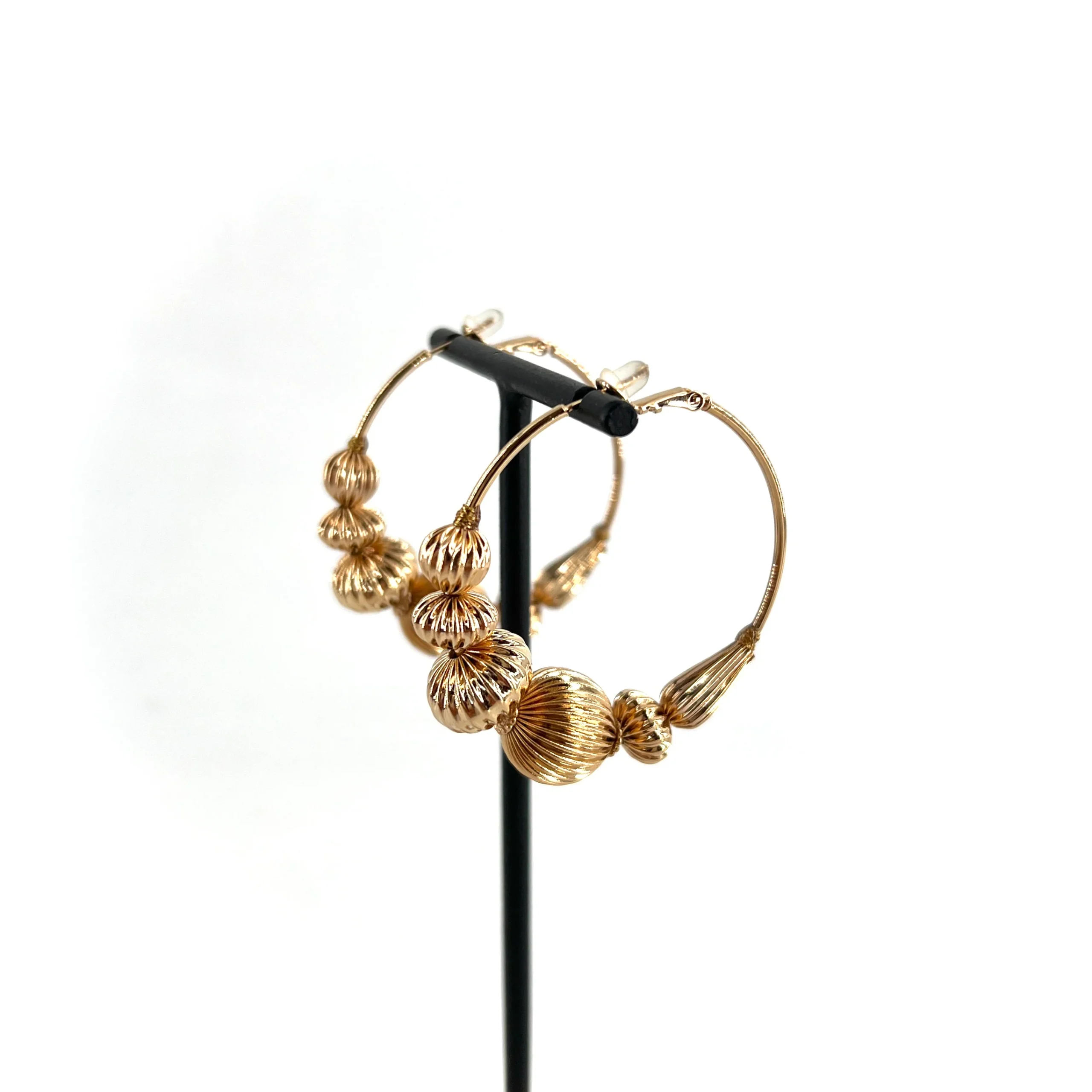 Créoles INTI M en Plaqué Or – Image 3