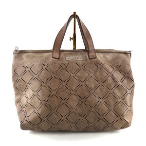 Sac FLAMINGO en Cuir Perforé Brown Stone