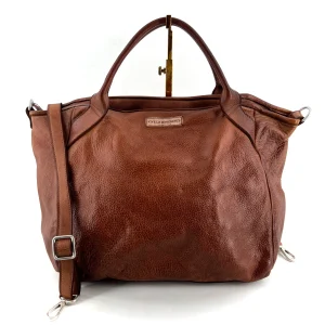 Sac GROUND FLOOR en Cuir Caramel