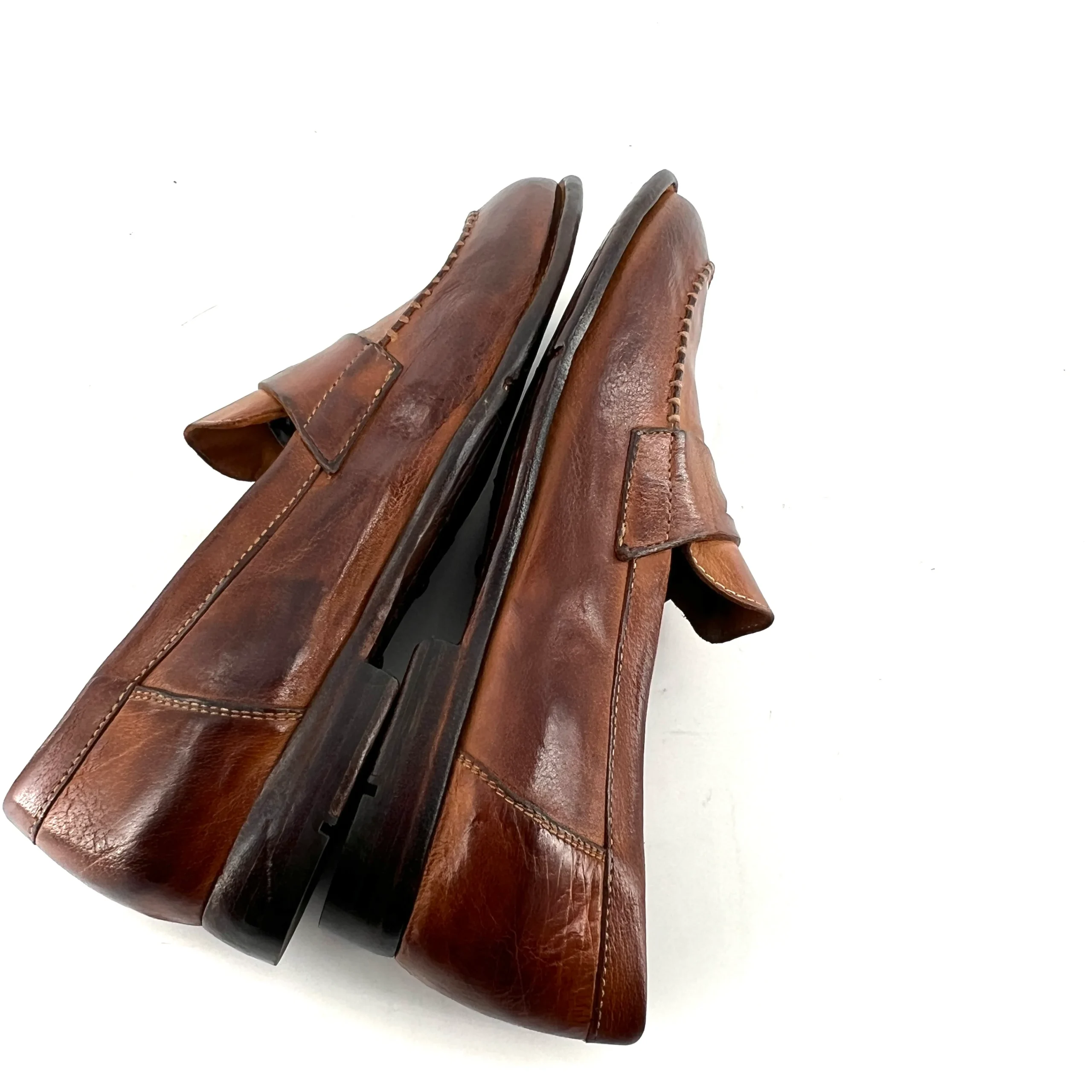 Mocassin en Cuir Camel Veiné – Image 7