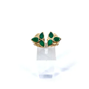 Bague CACTUS en Onyx Vert