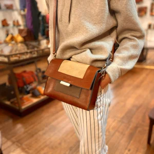 Sac VICTORIA en Toile et Cuir Noce