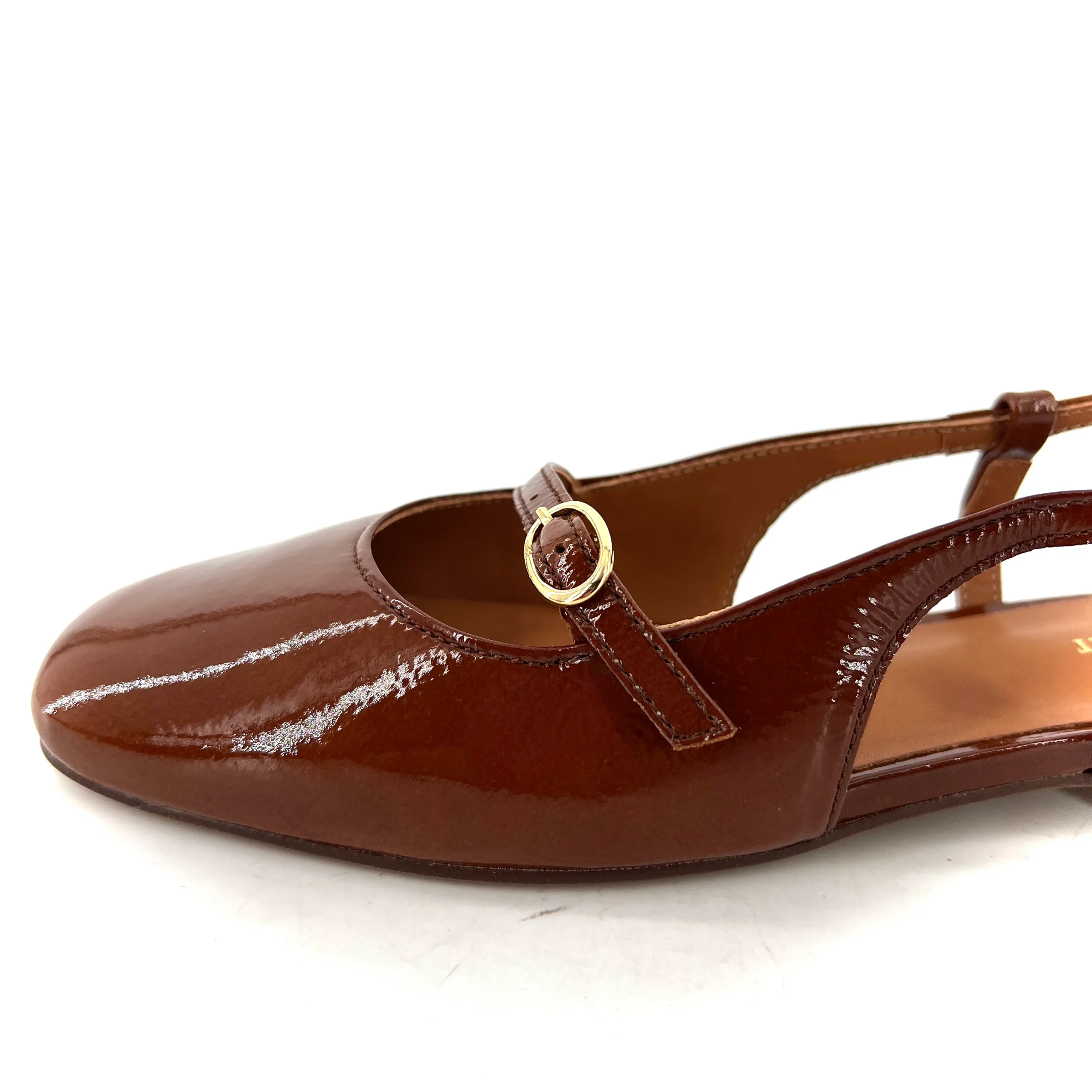 Babies BERTILLE en Cuir Vernis Cognac – Image 6