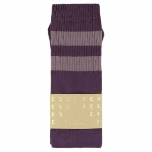 Chaussettes à Rayures Violet / Violet Clair