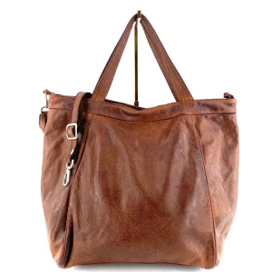 Sac IN CITTA en Cuir Lavé Camel