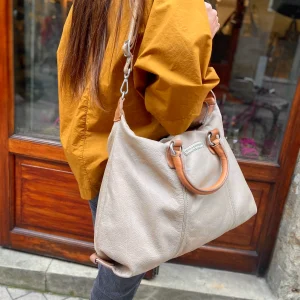 Sac GARAGE en Cuir Latte