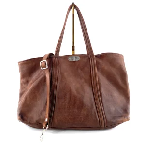 Sac ENERGY en Cuir Lavé Camel