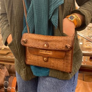 Sac WALLET en Cuir Lavé Marron