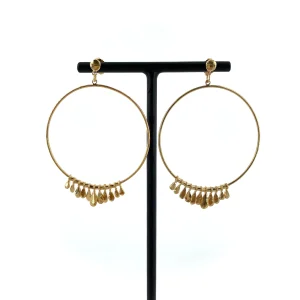 Grande créole EVE en Plaqué Or