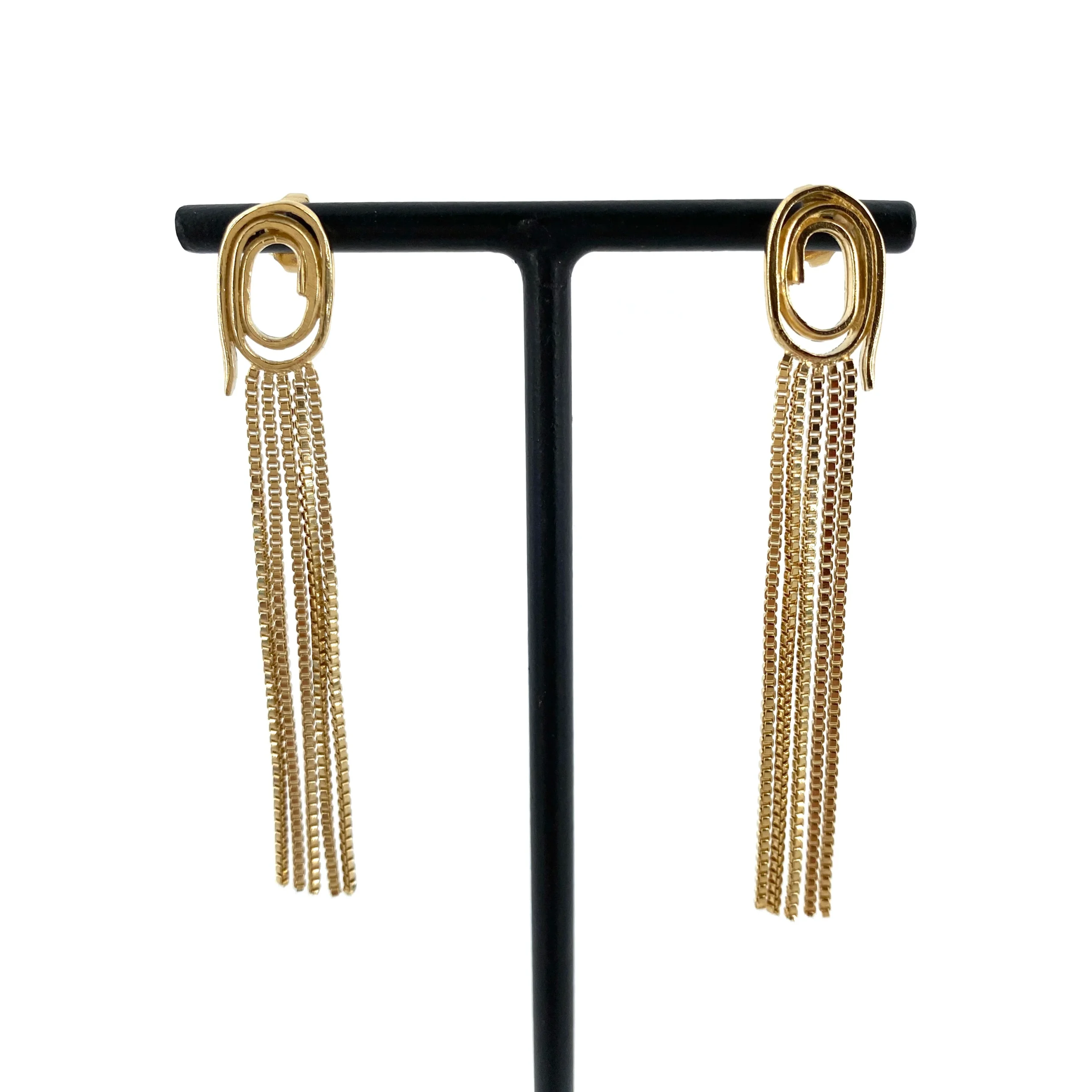 Boucles d'Oreilles PETIT TOURBILLON en plaquƩ Or