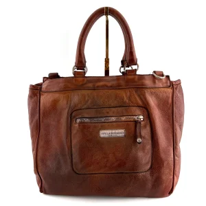Sac TOKYO T en Cuir Rusty Brown