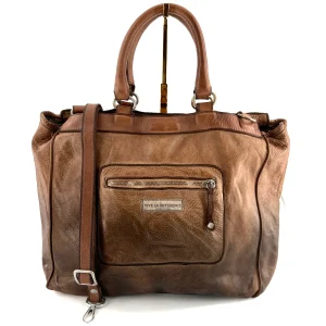 Sac TOKYO T en Cuir Taupe Dégradé