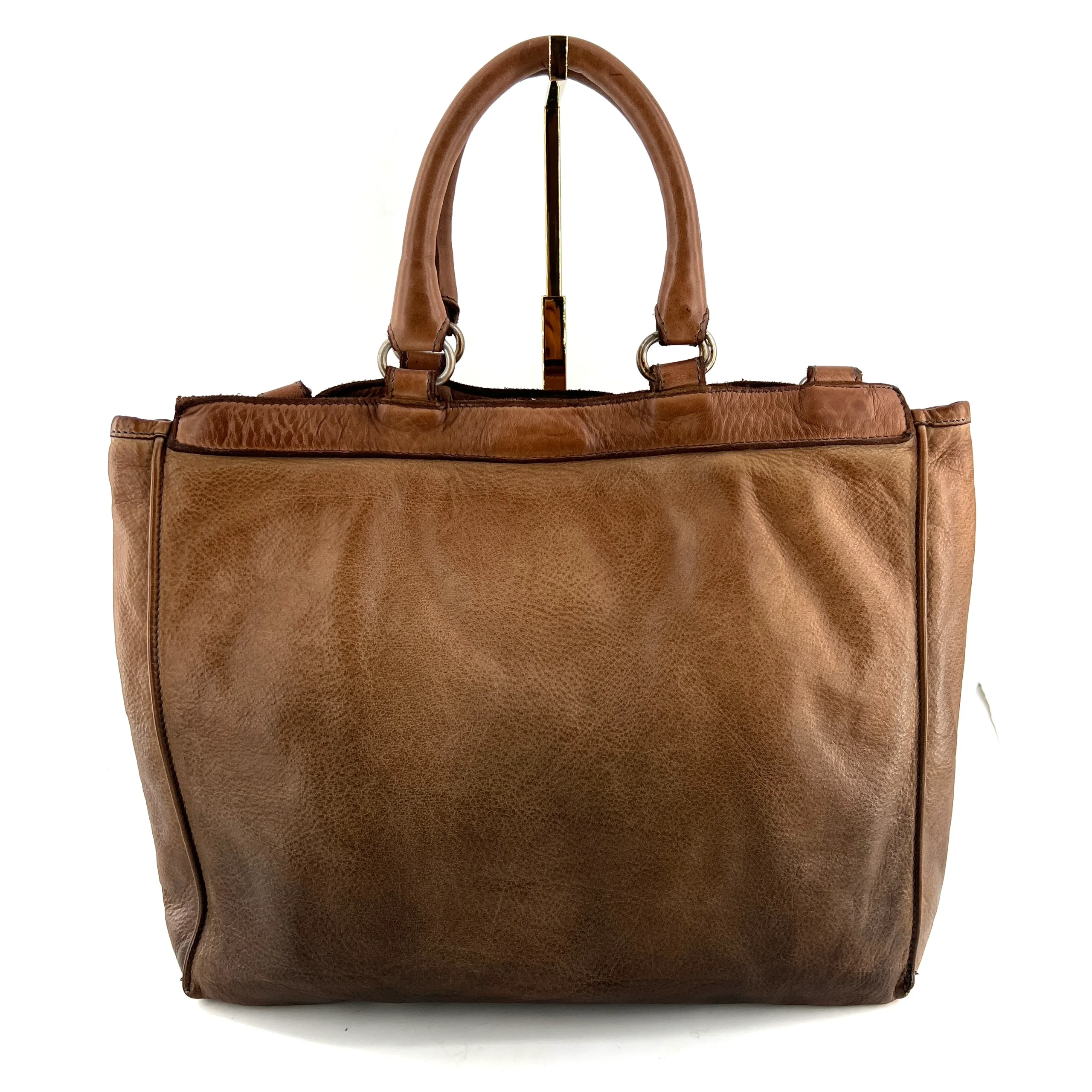 Sac TOKYO T en Cuir Taupe Dégradé – Image 4