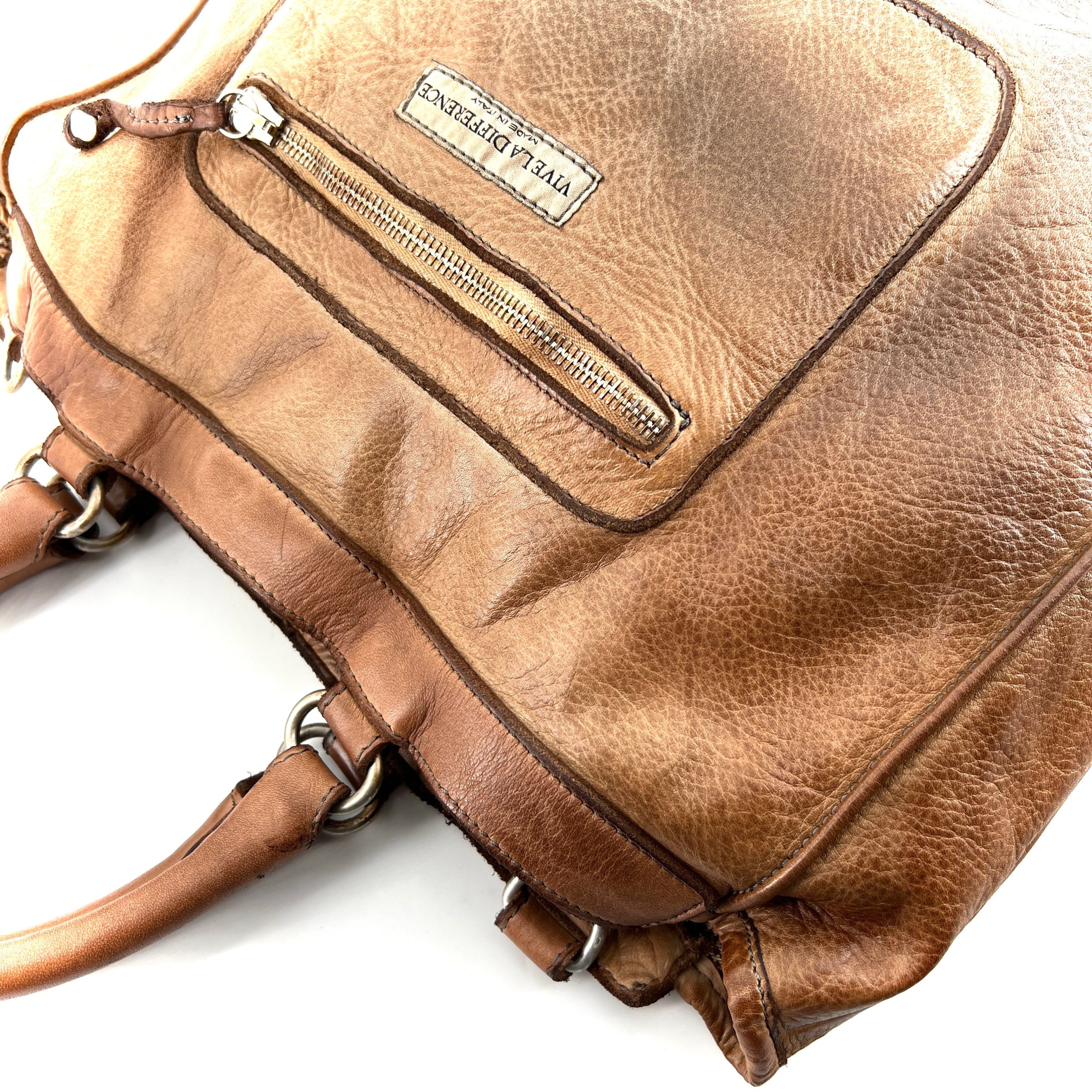 Sac TOKYO T en Cuir Taupe Dégradé – Image 5