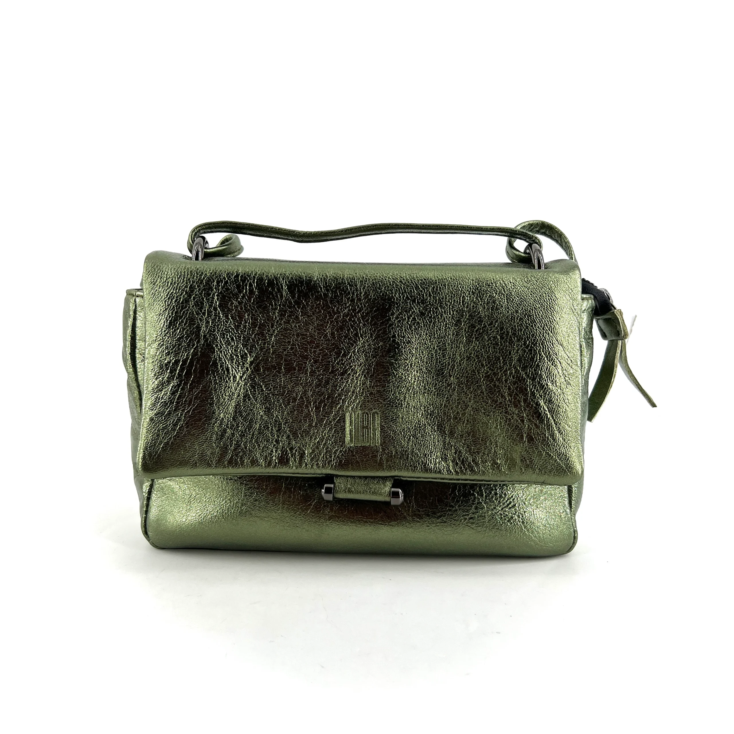 Sac en Cuir Irisé Vert – Image 2