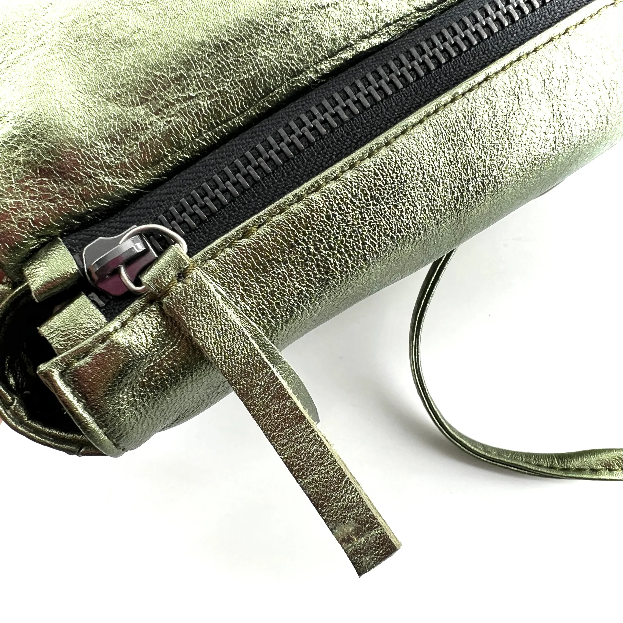 Sac en Cuir Irisé Vert – Image 4