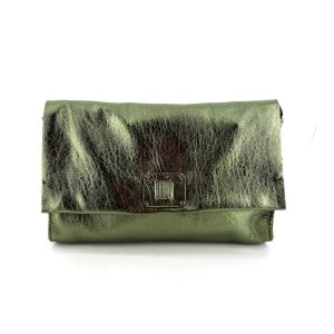 Sac en Cuir Irisé Vert