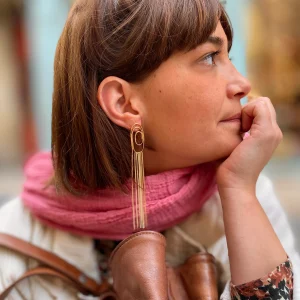 Boucles d'Oreilles GRAND TOURBILLON en Plaqué Or