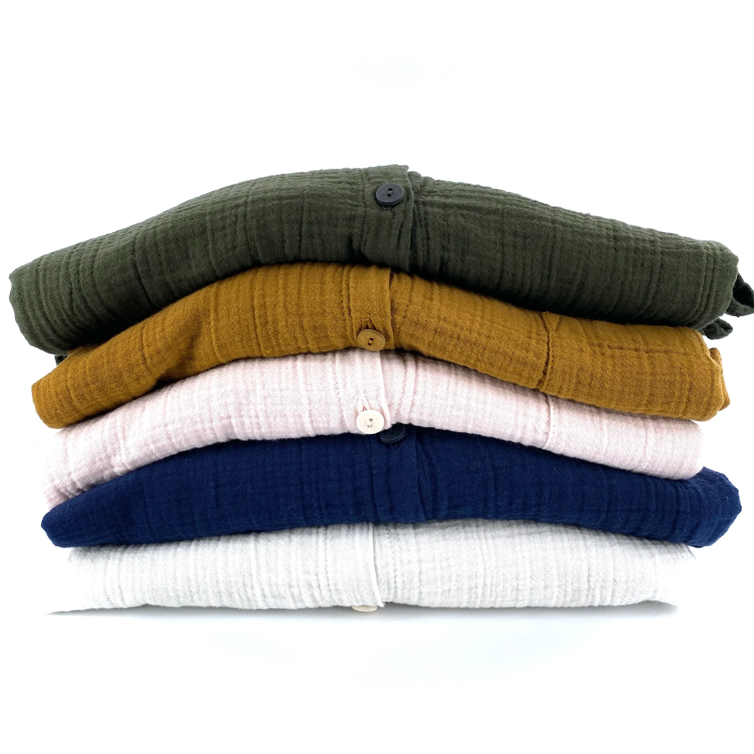 Chemise Oversize ANASTASIA en Double Gaze de Coton Nuit – Image 3