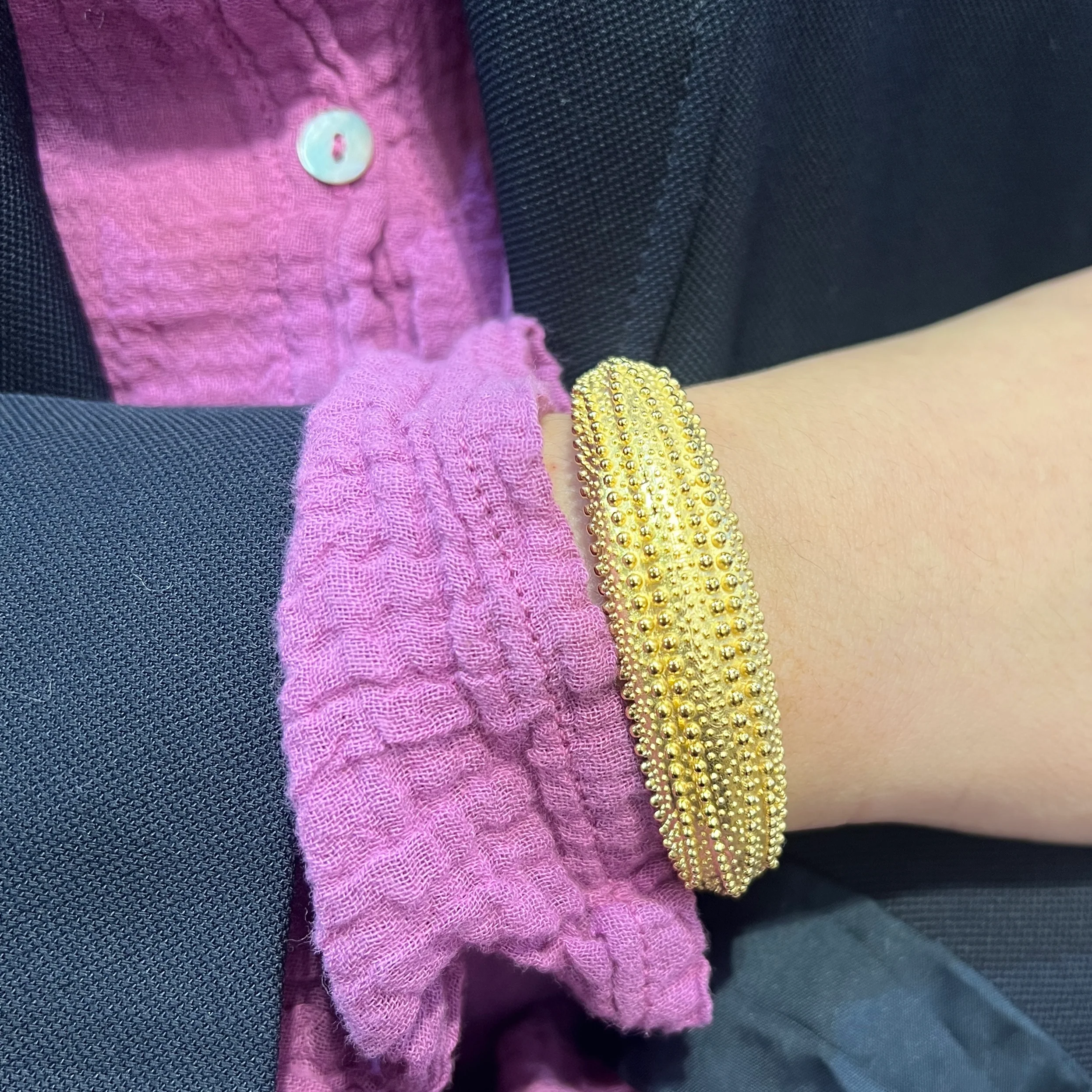 Jonc URCHIN en PlaquĆ© Or ā Image 5