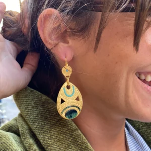 Boucles d'Oreilles MEI GM en Rubis Zoisite