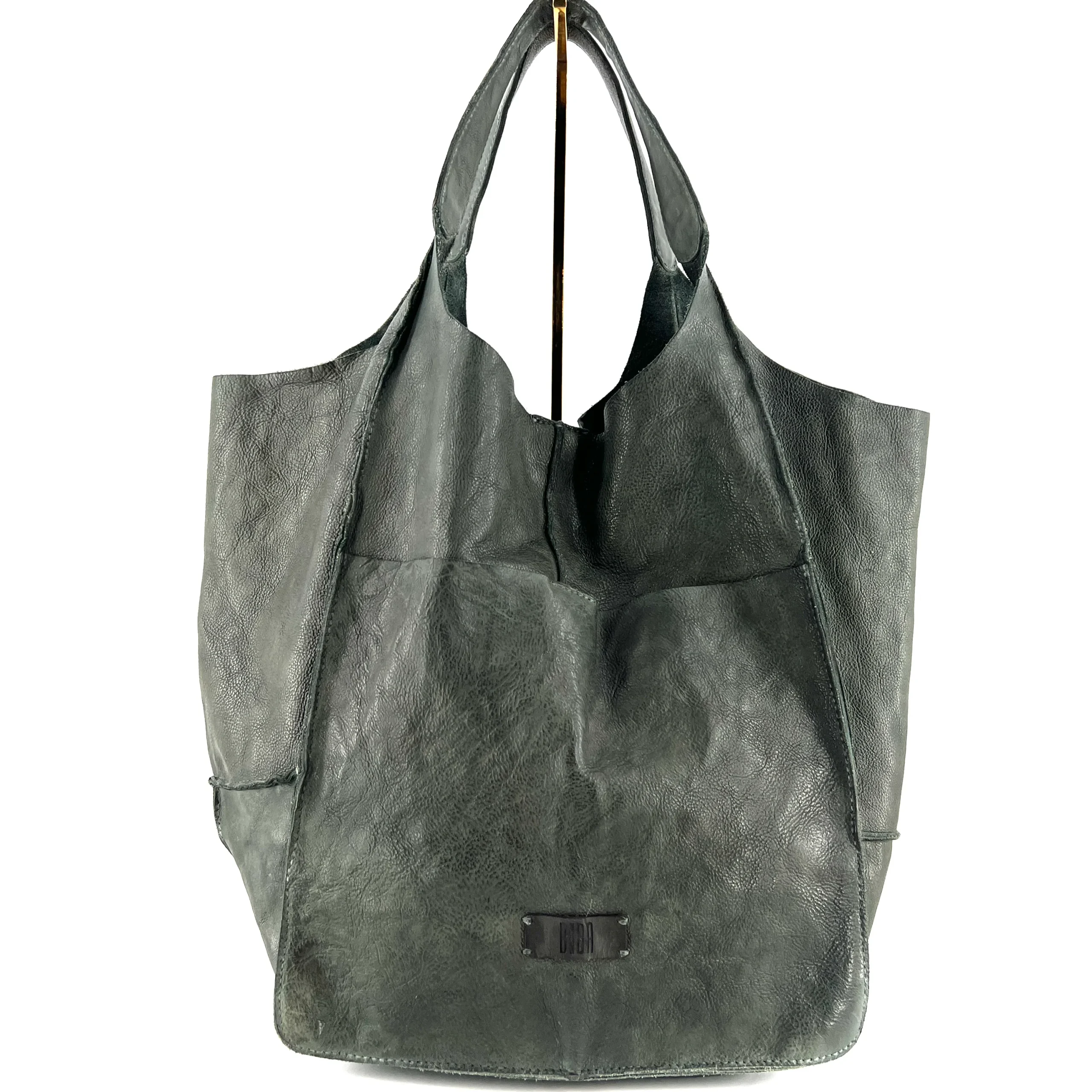 Sac Cabas en Cuir Vert – Image 4