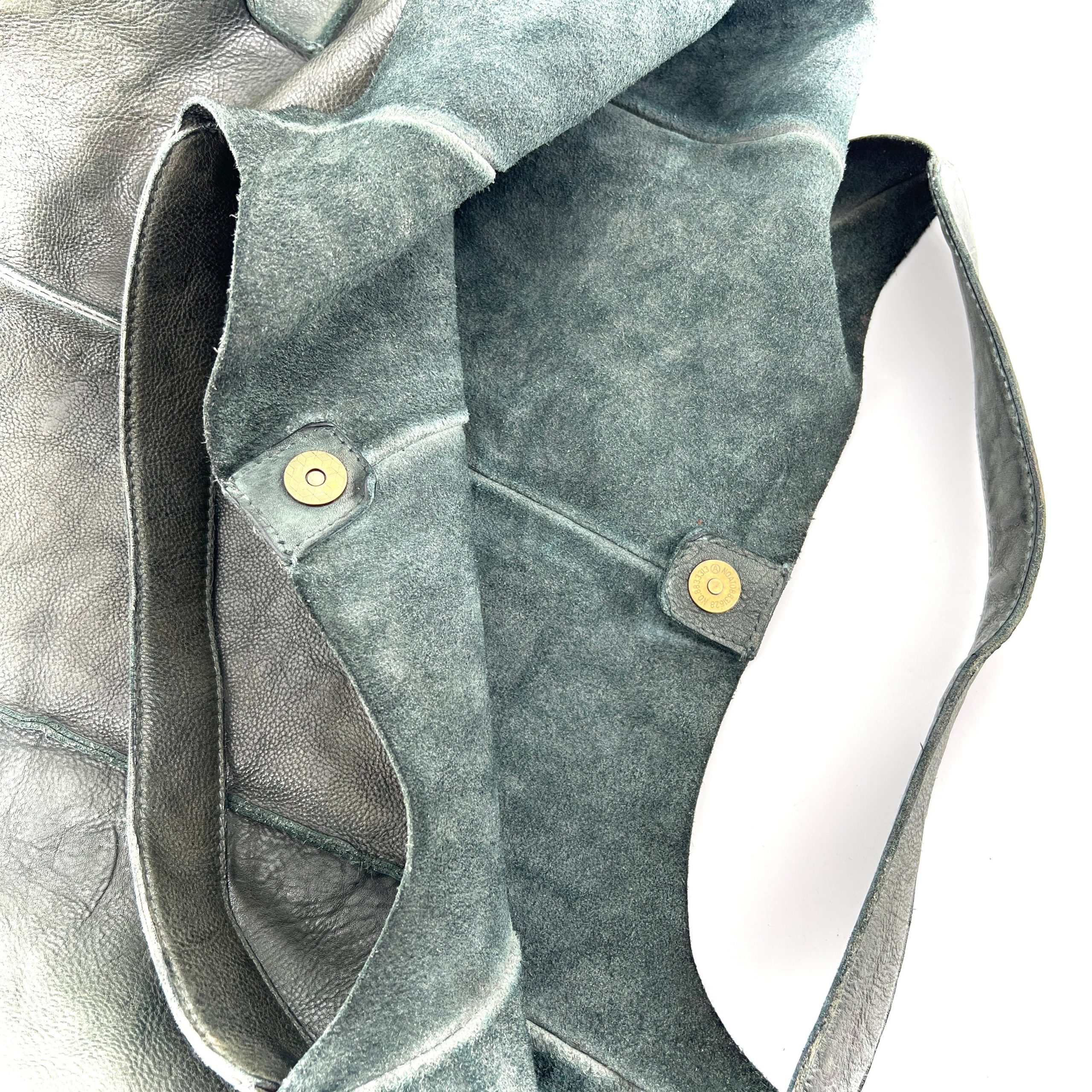 Sac Cabas en Cuir Vert – Image 5