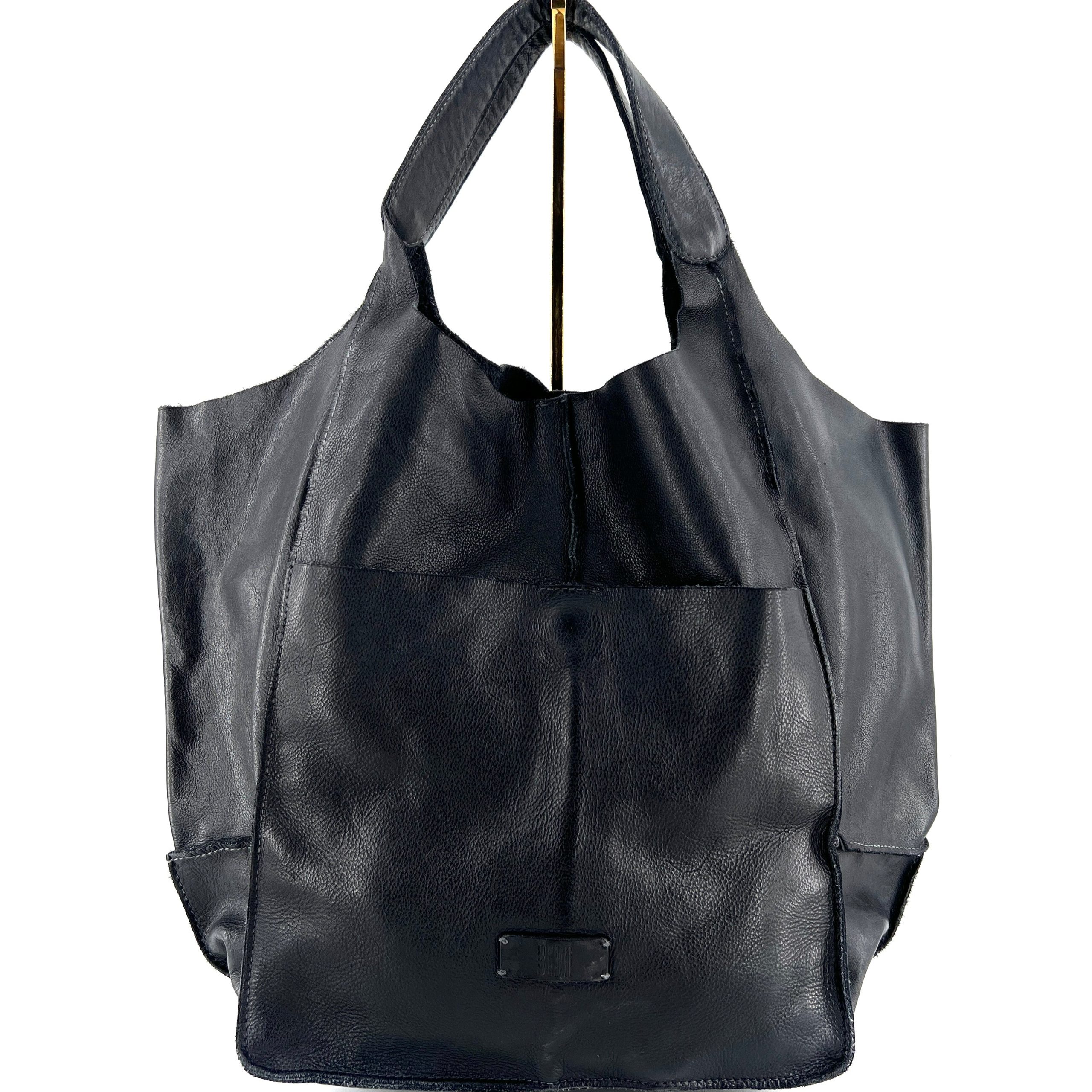 Sac Cabas en Cuir Noir – Image 3